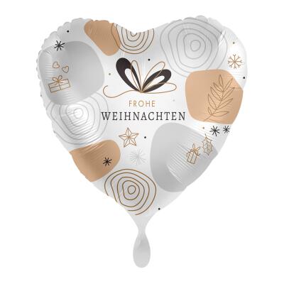 Folienballon - Frohe Weihnachten, 43 cm