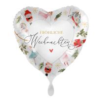 Folienballon - Fröhliche Weihnachten, 43 cm