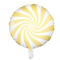 Folienballon - Candy hellgelb pastell (1), 35 cm