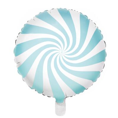 Folienballon - Candy hellblau pastell (1), 35 cm
