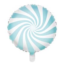 Folienballon - Candy hellblau pastell (1), 35 cm