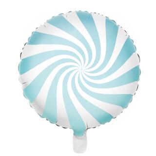 Folienballon - Candy hellblau pastell (1), 35 cm