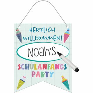 Minibanner Schulanfang 30 x 25 cm