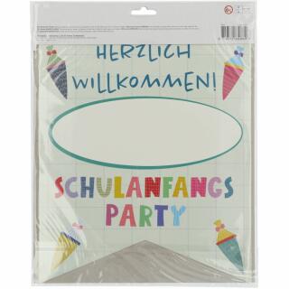 Minibanner Schulanfang 30 x 25 cm