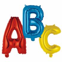 Folienballon - ABC - 3 Ballons, 40 cm