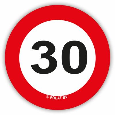 30. Geburtstag Konfetti XL Verkehrsschild