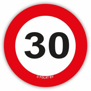 30. Geburtstag Konfetti XL Verkehrsschild