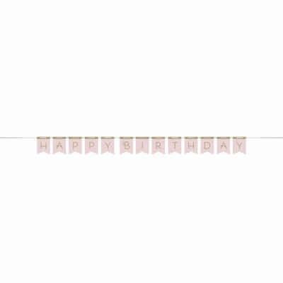 Girlande Schwan Party - Happy Birthday, 2,1 m
