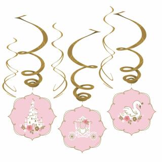 Hängedekoration- Dekospiralen Prinzessin - Princess for a day, 6 Stück
