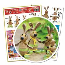 Quillingschablone/ Quillingboard Osterhasen (0117)