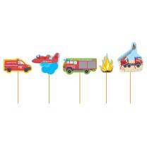 Feuerwehr -  Party Picker, 10 Stück