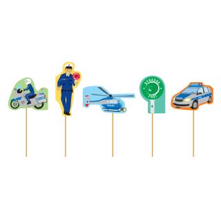 Polizei -  Party Picker, 10 Stück