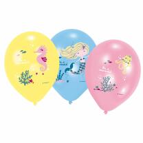 Luftballons - Meerjungfrau be a mermaid, 6 Stück