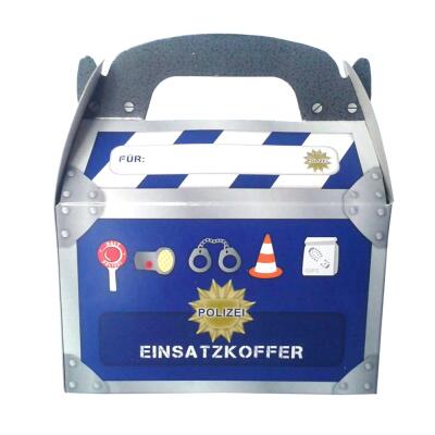 Polizei - Geschenkebox für Mitgebsel, 6 Stück