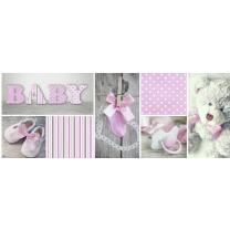 Mini Tischlicht Baby rosa (133) - 5 Stück