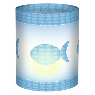 Mini Tischlicht Konfirmation Kommunion Fisch (47) - 5 Stück