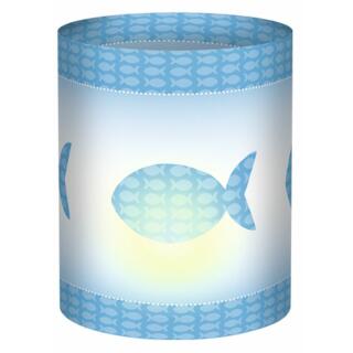 Mini Tischlicht Konfirmation Kommunion Fisch (47) - 5 Stück