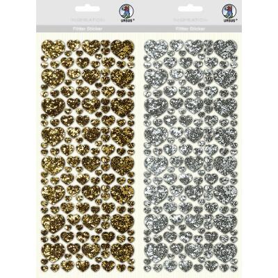 Ursus Flitter Sticker Herz - selbstklebend - Auswahl