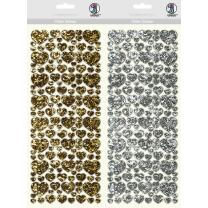 Ursus Flitter Sticker Herz - selbstklebend - Auswahl