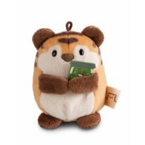 mymochi Tiger Tiggy  mit Gurkenglas  und Hamburgerkostüm