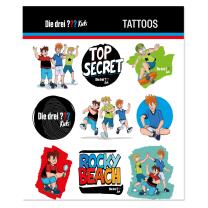 Tattoos - Drei Fragezeichen Kids - 1 Bogen mit 9 Tattoos