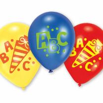 Luftballons - Einschulung ABC, 6 Stück