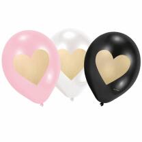 Luftballons - Everydey Love - Herz, 6 Stück