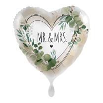 Folienballon - Hochzeit - Mr. & Mrs.Eukalyptus, 43 cm