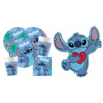Stitch - 37-teiliges Party-Set - Teller, Becher,...
