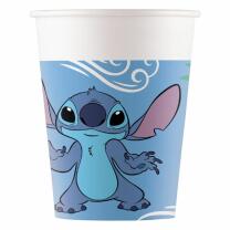 Stitch - 37-teiliges Party-Set - Teller, Becher, Servietten, Folienballon mit Herz