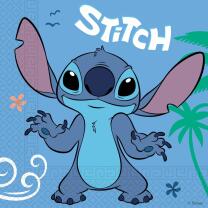 Stitch - 37-teiliges Party-Set - Teller, Becher, Servietten, Folienballon mit Herz