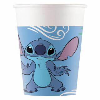 Stitch - 37-teiliges Party-Set - Teller, Becher, Servietten, Folienballon mit Herz