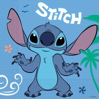 Stitch - 37-teiliges Party-Set - Teller, Becher, Servietten, Folienballon mit Herz