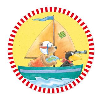 Der kleine Rabe Socke - Tortenaufleger aus Esspapier - 20 cm