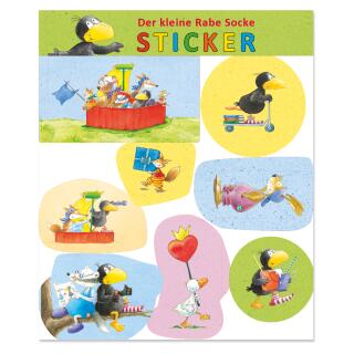 8-teiliges Aufkleber-Set - Sticker - Der kleine Rabe Socke