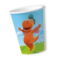 44-teiliges Party-Set - Der kleine Drache Kokosnuss - Teller Becher Servietten Trinkhalme für 8 Kinder