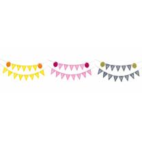 Filz - Wimpelgirlande Happy Birthday -