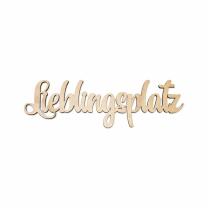 Holz-Schriftzug Lieblingsplatz mit Magnet