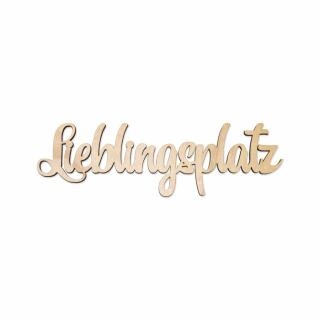 Holz-Schriftzug Lieblingsplatz mit Magnet