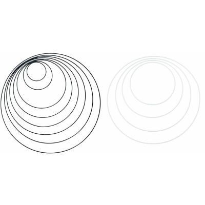 Metallring Deko-Ring beschichtet - Auswahl Farbe und Größe