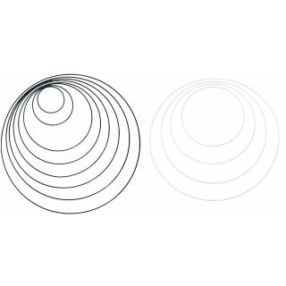 Metallring Deko-Ring beschichtet - Auswahl Farbe und Größe
