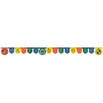 Harry Potter Hogwarts Houses - Girlande Happy Birthday, 2 m