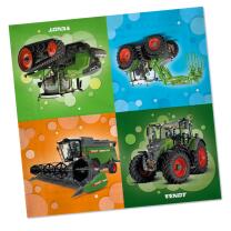 Servietten - Traktor Fendt, 20 Stück