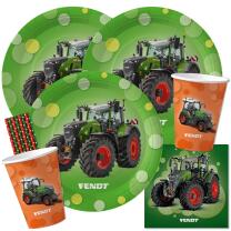 56-teiliges Party-Set Traktor - Teller Becher Servietten...