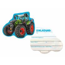 Einladungskarten - Traktor, 8 Stück