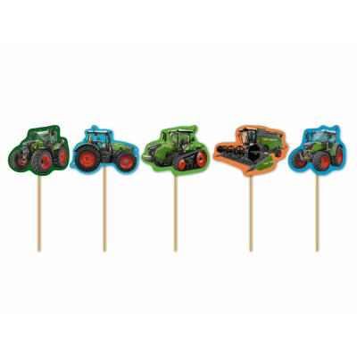 Traktor Party Picker - Muffinpicker, 10 Stück
