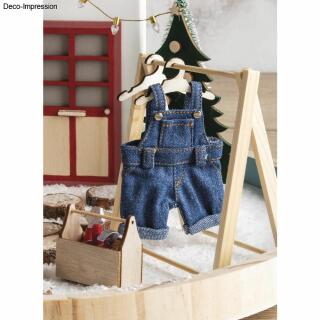 Miniatur Jeans Latzhose 9,5 cm