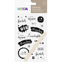 Rubbelsticker Rub-on "Für Dich" schwarz