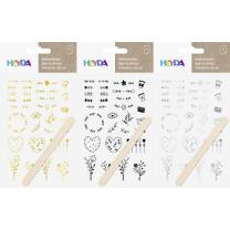 Rubbelsticker Rub-on "Ornamente" - 3 Farben zur...