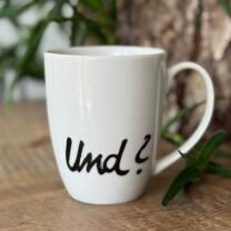 Tasse - Becher  "Und?" -  eDITION GUTE GEISTER